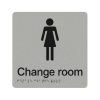 Female Change Room Braille Sign
