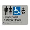 Unisex Toilet & Parent Room Sign